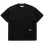 C2H4 Inside-out RAW Edge T-shirt BLACK