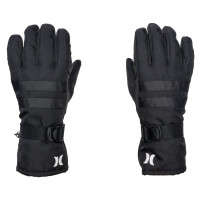 Hurley M Block Party Snow Gloves BLACK OR COOL GREY