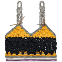 Andersson Bell Mila Hand Crochet TOP BLACK