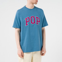 Pop Trading Company Arch T-shirt BLUE SHADOW