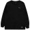 Grizzly Embroidered Script Logo LS TEE BLACK/WHITE