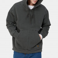 Carhartt WIP Hooded Arling Sweatshirt BLACK (GARMENT DYED)