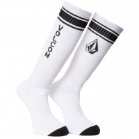 Volcom High Stripe Sock PR White