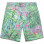 Engineered Garments Sunset Short GREEN FLORAL POLY MICROFIBER