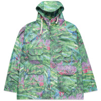 Engineered Garments Atlantic Parka GREEN FLORAL POLY MICROFIBER