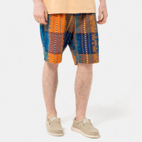 Engineered Garments Sunset Short BLUE/ORANGE ETHNO DOBBY