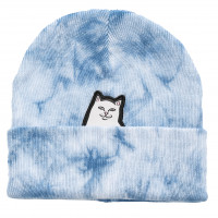 RIPNDIP Lord Nermal Patch Beanie NAVY LIGHTNING WASH