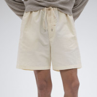 AURALEE High Density Finx Linen Weather Easy Shorts ECRU