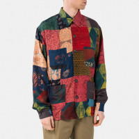 Karu Research Chore Coat Hand Block Print ART Collab MULTICOLOR