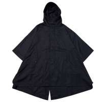 F/CE Water-repellent AG+ Poncho BLACK