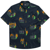 Volcom Featured Artist Justin Hager Woven SS BLACK