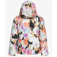 Roxy JETTY GIRL SNOW JACKET Anthracite - Stripe_