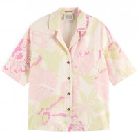 Scotch & Soda Camp Shirt With Print VONDELFIELD BLOSSOM