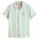 Scotch & Soda Toweling Striped Camp Shirt PINK/GREEN STRIPE