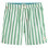 Scotch & Soda MID Length - Batik Stripe Printed Swimshort GREEN TIE DYE STRIPE