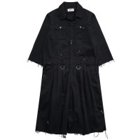 KIDILL Coverall Distressed Fabric BLACK