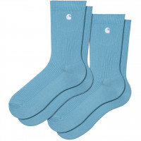 Carhartt WIP Madison Pack Socks PISCINE / WHITE + PISCINE / WHITE