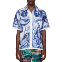 ENDLESS JOY Hypnic Jerk Blue Short Sleeve Shirt BLUE