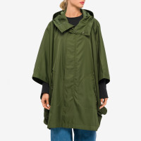 F/CE Water-repellent AG+ Poncho Olive