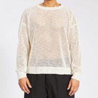 S.K. MANOR HILL Open Knit Sweater Natural NATURAL