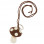 S.K. MANOR HILL Small Mushroom Keychn/necklace BROWN