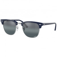 Ray Ban Clubmaster Polished Grey On Black/Dark Grey