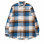 DAZE Cross Logo Plaid Shirt BLUE