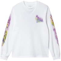 Carhartt WIP W' L/S Babybrush Grin T-shirt White
