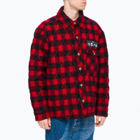 PHIPPS Quilted Flannel Overshirt RED