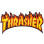 Thrasher Patches-flame YELLOW