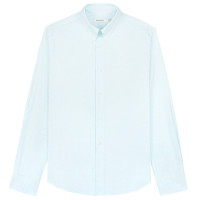 Sporty & Rich Crown Logo Button Down Shirt Paradise/White