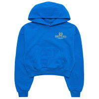 Sporty & Rich S Club Cropped Hoodie ROYAL BLUE