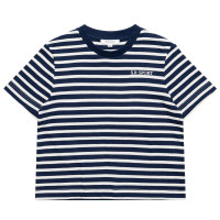 Sporty & Rich SR Sport Breton T Shirt NAVY