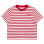 Sporty & Rich SR Sport Breton T Shirt White/ruby