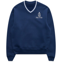 Sporty & Rich Vendome V Neck Sweatshirt NAVY