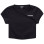 Sporty & Rich Club Logo Cropped Active T Shirt BLACK