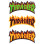 Thrasher Sticker Flame Logo Large ASSORTED