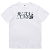 Sporty & Rich Health & Fitness T Shirt WHITE/NAVY