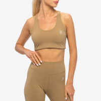 Sporty & Rich Runner Sports BRA Espresso/White
