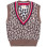 Scotch & Soda Animal Jacquard Knitted Spencer Taupe