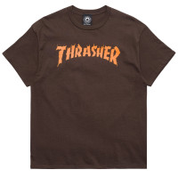 Thrasher Burn IT Down T-shirt DARK CHOCOLATE