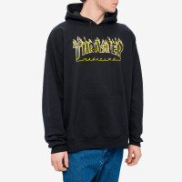 Thrasher Flame Hood BLACK/YELLOW