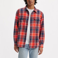 Levi's® MEN Jackson Worker Shirt GUNNAR PLAID RHYTHMIC RED