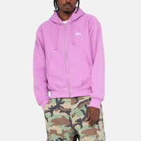 Stussy Stock Logo ZIP Hood VIOLET