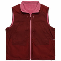 Pop Trading Company Reversible Safari Vest FIRED BRICK/MESA ROSE