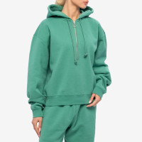 AURALEE High Count Heavy Sweat P/O Parka JADE GREEN