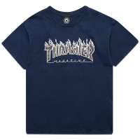 Thrasher Flame Logo NAVY/BLACK