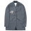 Song for the Mute 3 Button Oversized Blazer Charcoal