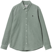 Carhartt WIP L/S Madison Cord Shirt GLASSY TEAL / BLACK