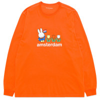 Pop Trading Company Miffy Amsterdam Longsleeve T-shirt RED